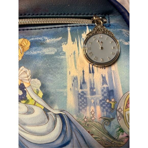 Loungefly Disney Cinderella Illustration Castle Steps Mini Backpack NWT - Picture 6 of 7